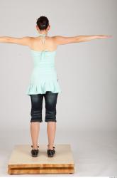 Whole Body Woman T poses Casual Slim Studio photo references